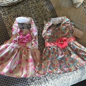 Floral dog dresses both size medium by Simply Wag. Sold together!